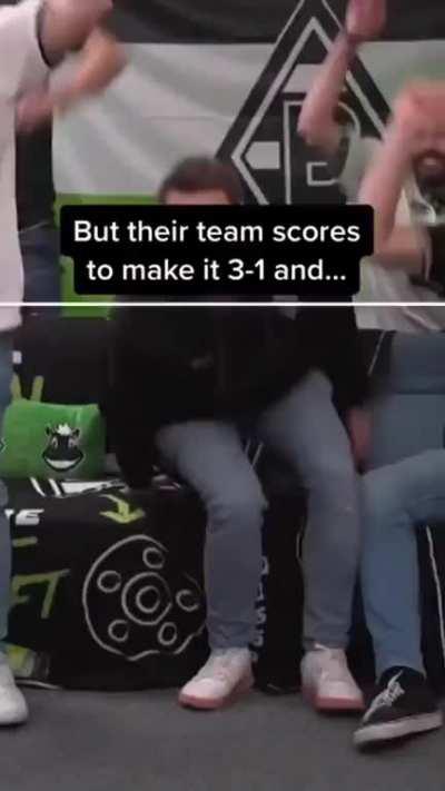 Watching football in silence