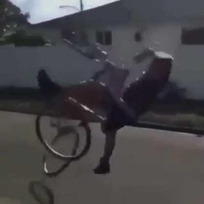 Being rude on a bike