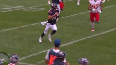 [Highlight] Nathan Peterman throws the stiff arm and scrambles for a nice gain