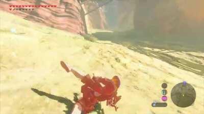 Only lost 10 hearts falling for 20 seconds