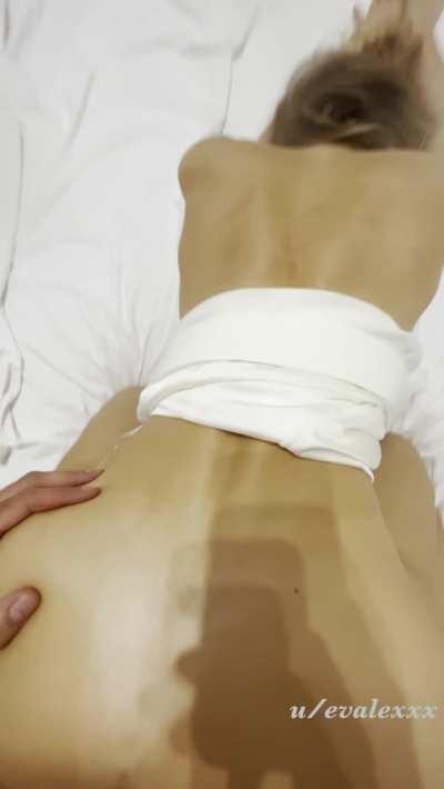 I missed the train and had to spend the night in friend’s house. He fucked me in the ass and cum in my mouth. I sent this video to my husband.