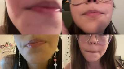 Tiptoe licking your face