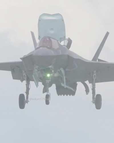 F-35B of VMFA-242 doing the hover at the Singapore Air Show 2022. Looks amazingly complicated. Being the last day, I experimented with 840mm to fill as much of the frame as possible.