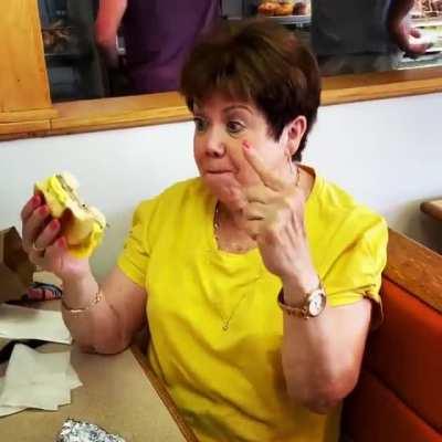 Instagram ad for a bagel shop