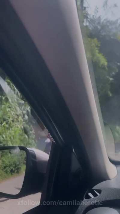 Friendly girl on the street