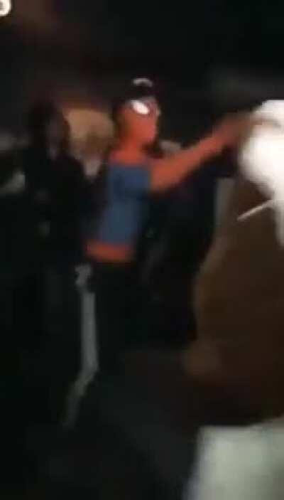 Spiderman and Jesus fight to Linkin Park