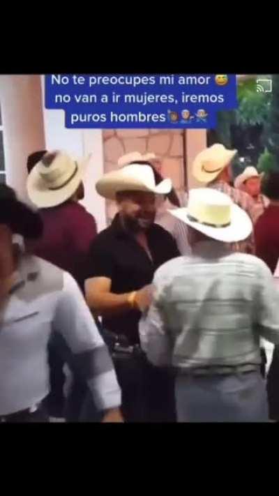 “Don’t worry, it’s just me and the boys”