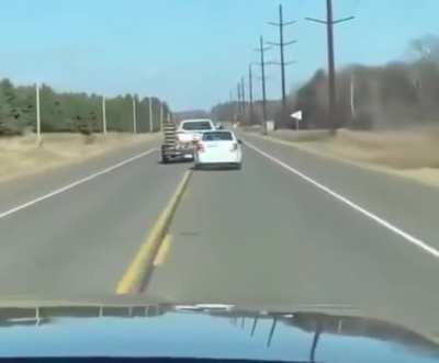 He must own the road