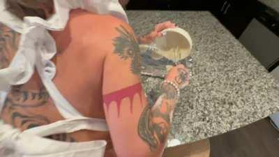 Mommy needs your help making cum cookies for the family