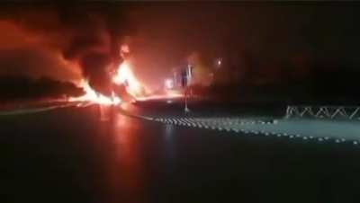 Indian missile falls on road near Nur Khan air base after being imtercepted