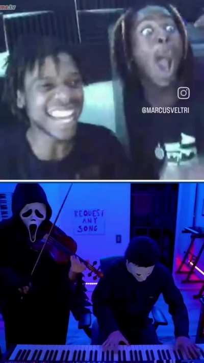 Michael Myers playing the piano