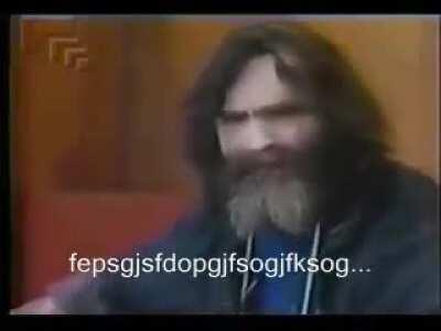Pregunta épica de Charles Manson
