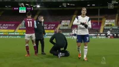 Throwback to that time when Lamela did a studs up tackle and proceeded to steal a water bottle from the Burnley physio. Forever a yid.