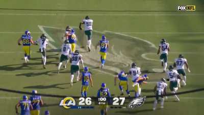 [Highlight] Eagles block kick, Jordan Davis returns for touchdown