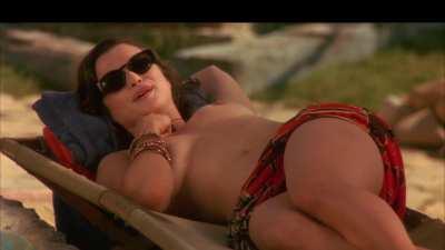 Rachel Weisz sunbathing in the nude