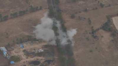 IED attack on Myanmar Army truck.