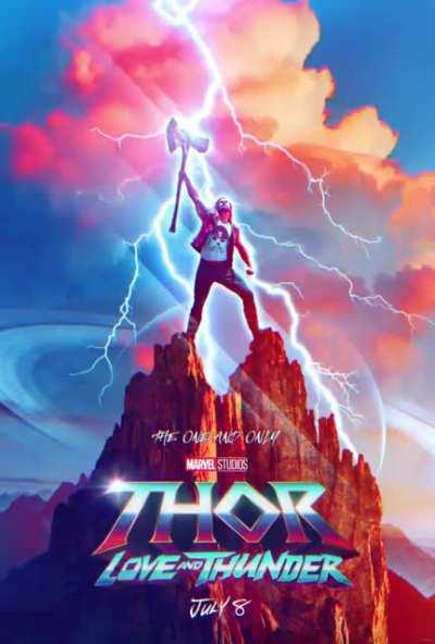 Thor Love and Thunder animated poster