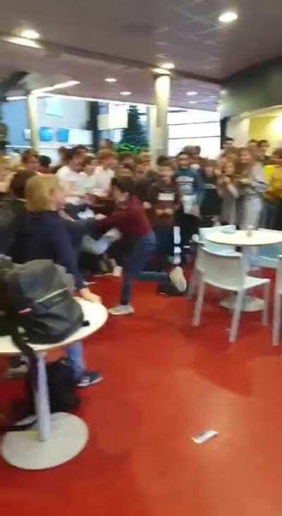 Fight at a High School in Holland