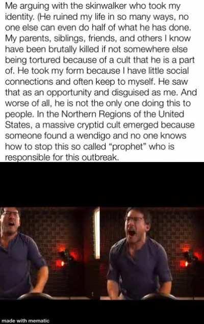 All because that person just wanted to look for his friends and encountered that beast.