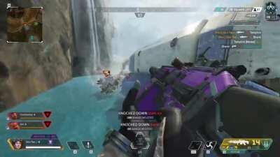 When you get a Legendary Spitfire on drop with enemy team around you.