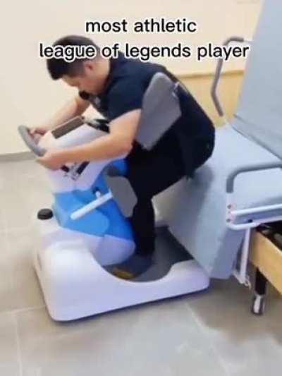 Guy getting carried by robot REQUEST