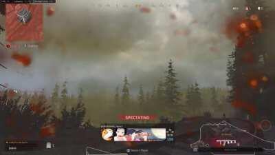 Spectating this poor dude falling into 2nd place