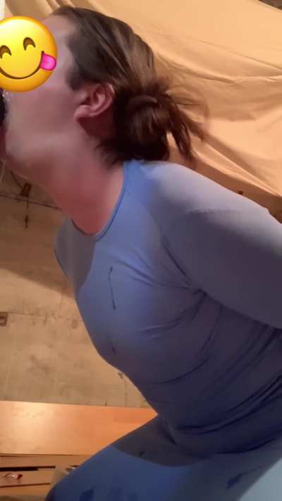 You can see the bulge on my throat 🫣