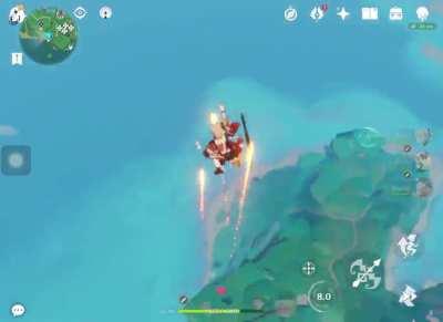 Yoimiya ascending to heaven