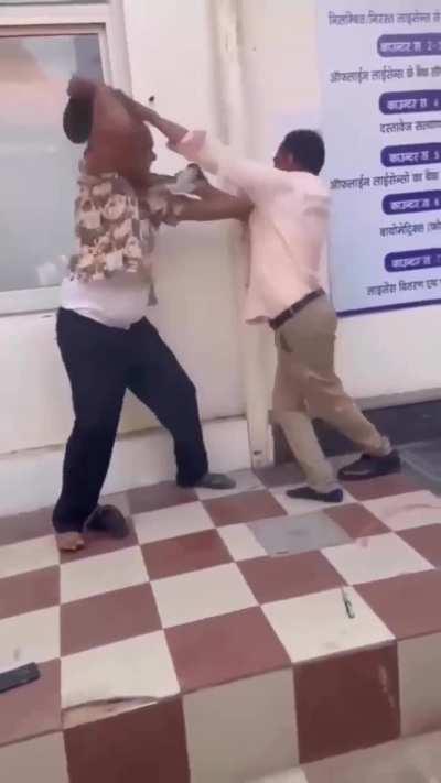 Indian men fighting