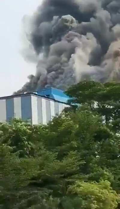 Huawei 5g research facility caught fire in China