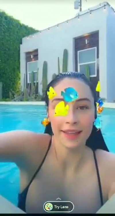 More pool day from her snap