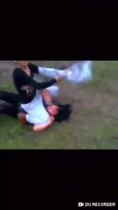 She is tough! She sat on her took off her shirt and proceeded to whip her ass in comfort! Hot and awesome