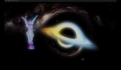 Built a real time black hole ray tracer