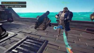 My friend had a slight Blunderbuss malfunction :L