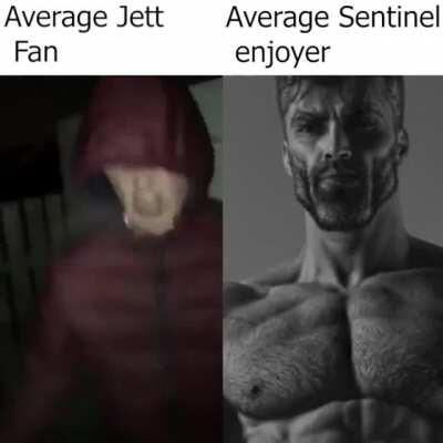 Average Jett Fan vs Average Sentinel enjoyer