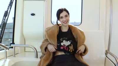 Flashing in the train