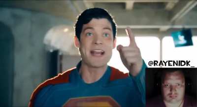 Love how every time superman moved we got flashbanged