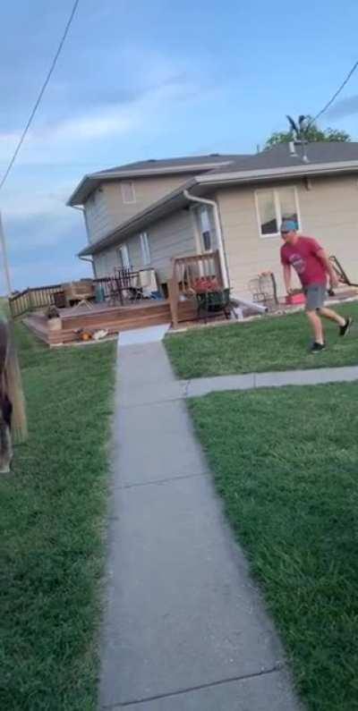 WCGW jumping on a horse from behind