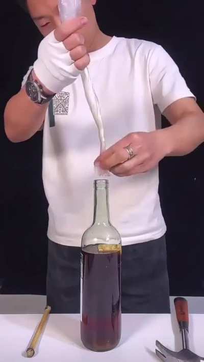 How to get a cork out of a bottle