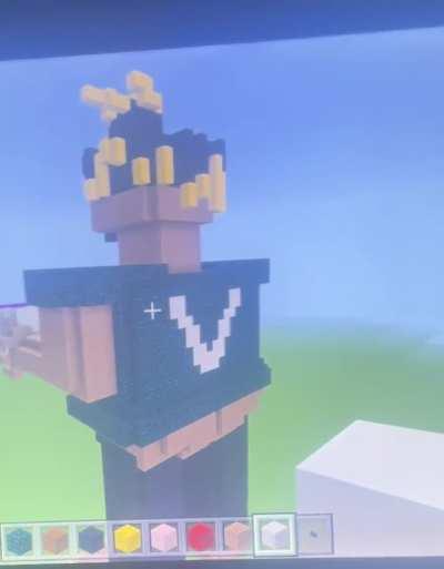 Made this in minecraft