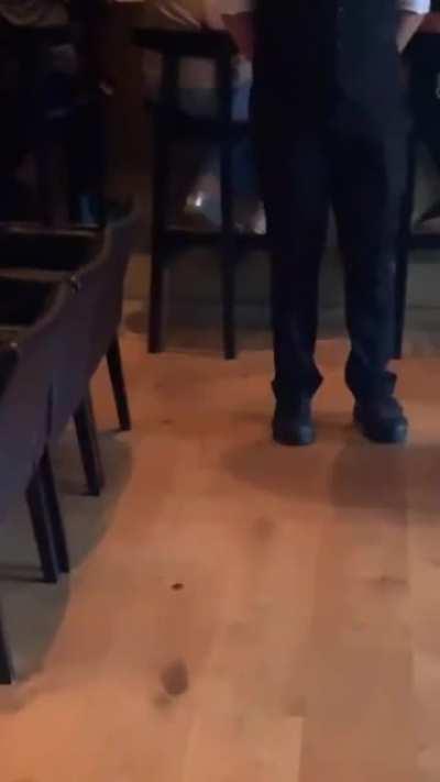 Man kicked out of Sushi restaurant for wearing sneakers.