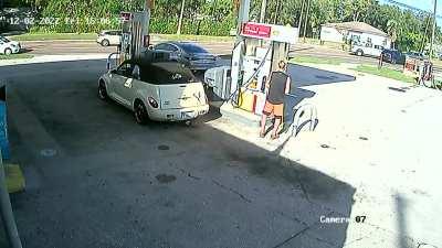 Some idiot wasn’t even looking and full on rammed me taking a left turn (I’m in the blue Mazda, he’s in the white truck)