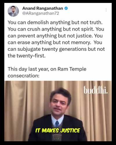 “You can demolish anything but not Truth”.