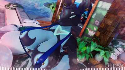 [Wisp OC, Octavia OC, Hildryn OC, Voruna OC] Titty And Booty Wiggling (BlipsyVR)