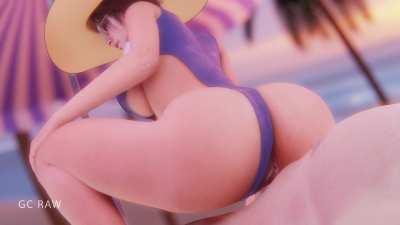Jill Valentine Nice Deep Sex on Beach w Sound [ResidentEvil] (GCRaw)