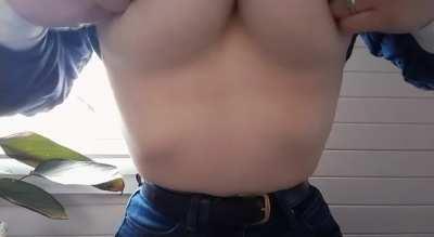 Everytime I get horny at work I can't resist showing them off, here's a quick drop from the bathroom