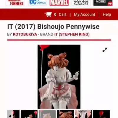 I fucking dare someone to make a Bishoujo Pennywise cum jar