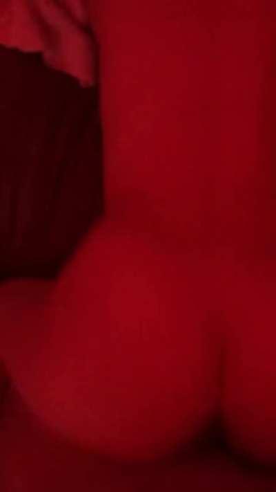 My slut Taking long strokes that my gf can’t take