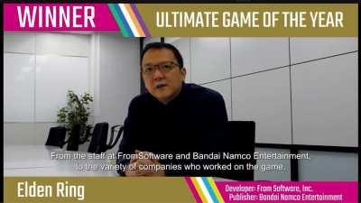 Miyazaki's response to winning Golden Joystick award