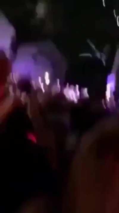 Trying to get the best view at a party